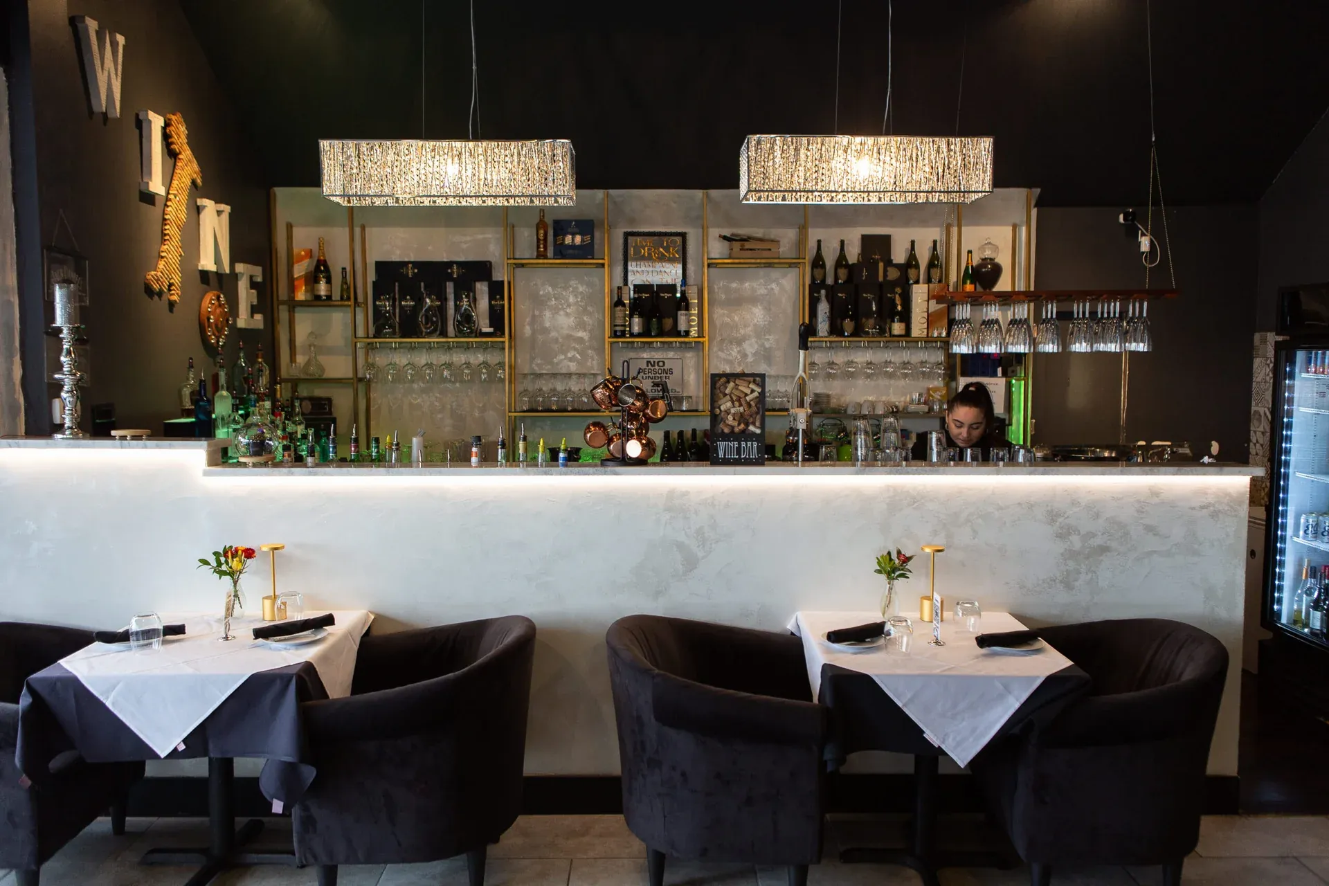 The dining room at Carmine’s
