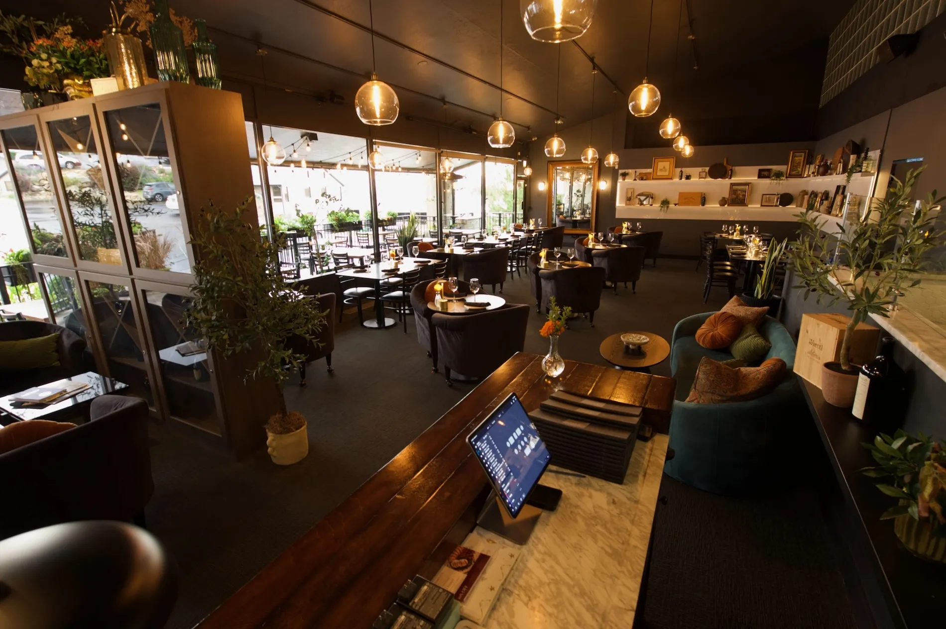 Dining room at Carmine’s Italian Kitchen + Lounge